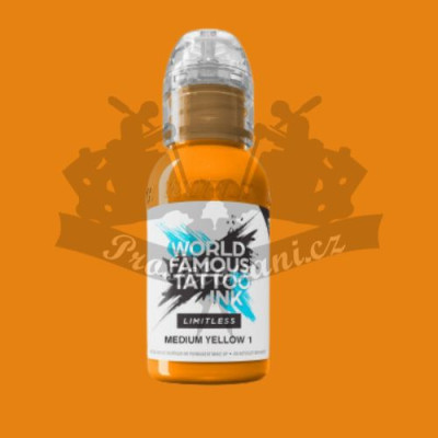 Tetovacia farba World Famous Limitless MEDIUM YELLOW 1 30 ml REACH